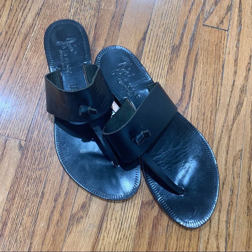 JOIE a la Plage Black Thong Sandals